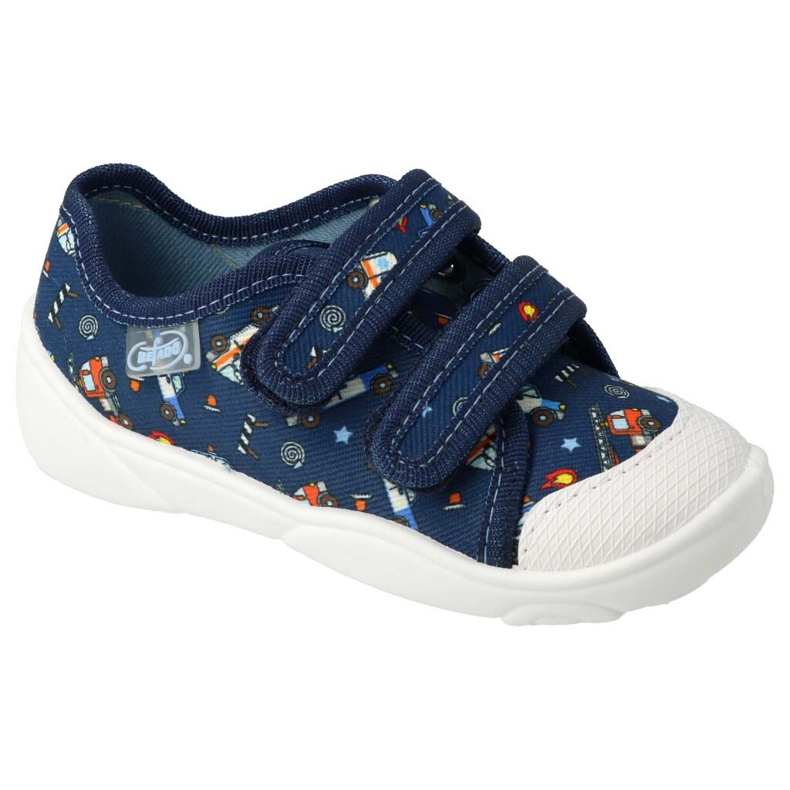 Slipisti per bambini di Befado per velcro 907p142 blu
