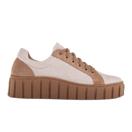 Marco Shoes Scarpe basse sportive con fondo leggero beige