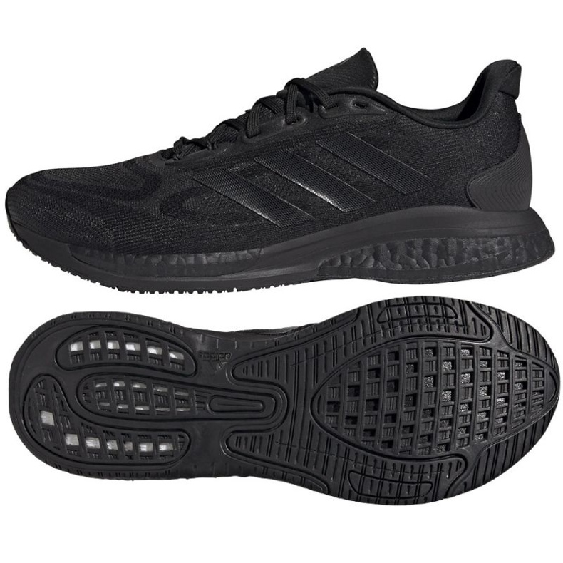 Scarpe da corsa Adidas SuperNova + M H04487 nero