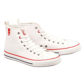 Sneakers alte Big Star M JJ174071 bianche bianca