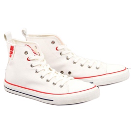 Sneakers alte Big Star M JJ174066 bianche bianco
