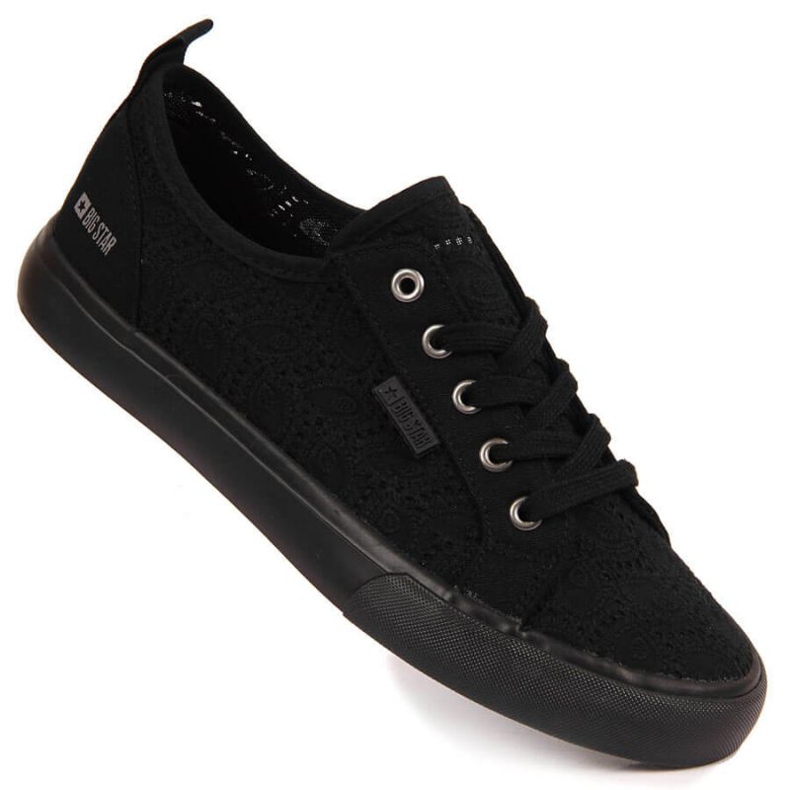 Sneakers basse stringate Big Star W JJ274064 nere nero