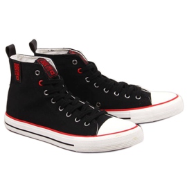 Sneakers alte Big Star M JJ174065 nere nero rosso