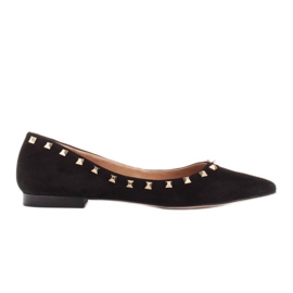 Marco Shoes Ballerine con borchie decorative nero