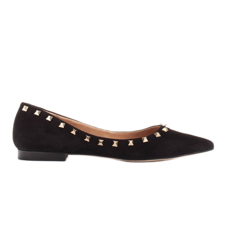 Marco Shoes Ballerine con borchie decorative nero