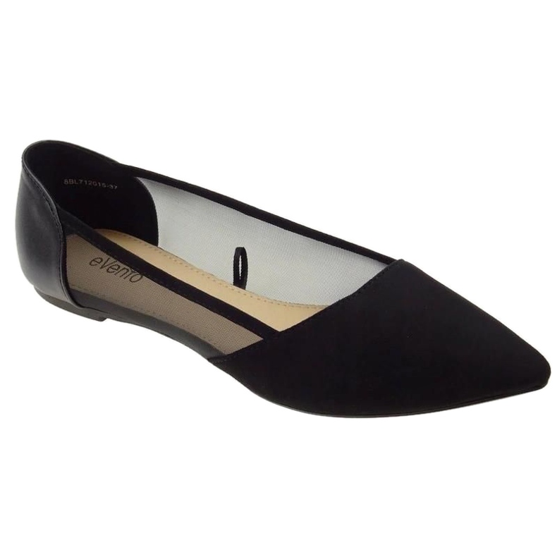 Evento Ballerine con rete Nero 8BL71-2015
