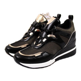 Sneakers con zeppa Vinceza JAN63 nere nero