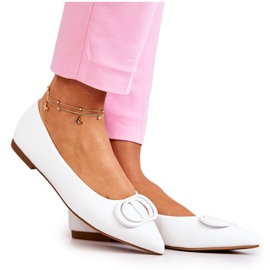 PS1 Ballerine In Pelle In Spitz White Rachelle bianca