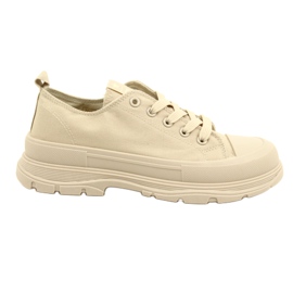 News Sneaker da donna sulla piattaforma 21SP02-1400 beige