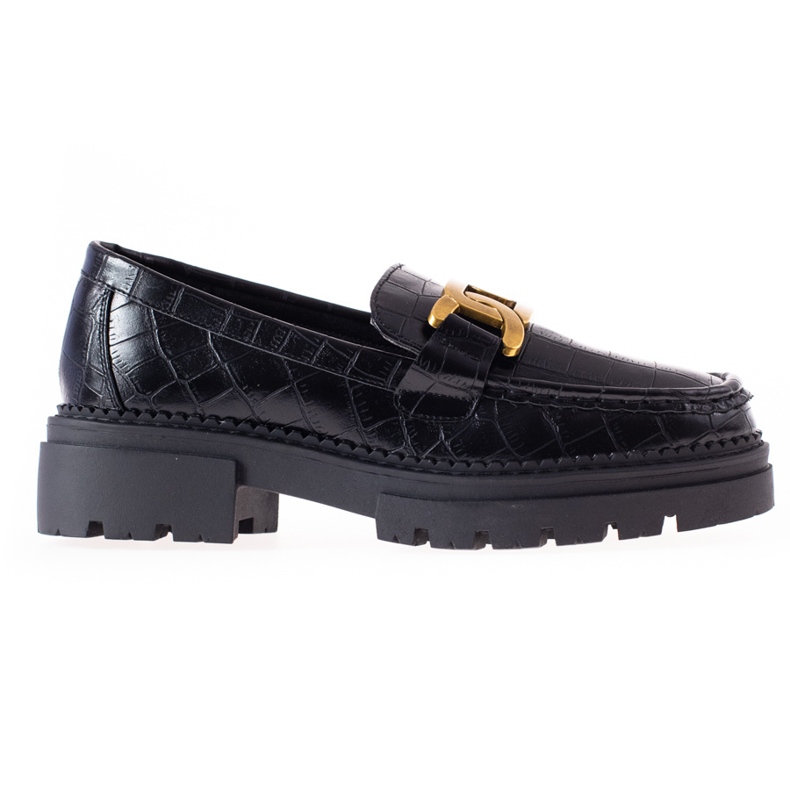 Mocassini Con Eco Pelle Fashion LA.FI nero d'oro