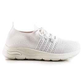 TRENDI Scarpe sportive slip-on bianco