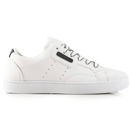 TRENDI Scarpe Sportive Leggere Realizzate In Eco Pelle bianca nero