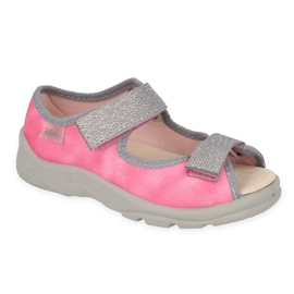 Scarpe per bambini Befado 869X161 rosa argento