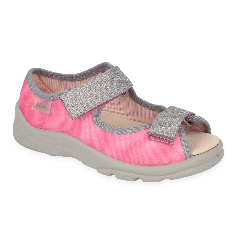 Scarpe per bambini Befado 869X161 rosa d'argento