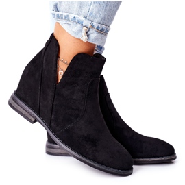 Stivali da donna con zeppa S.Barski Joiva Black nero