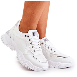 FS2 Scarpe Da Ginnastica Sulla Piattaforma Sallie Bianco argento