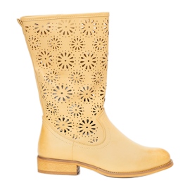 Stivaletti per bambini Kettle beige giallo