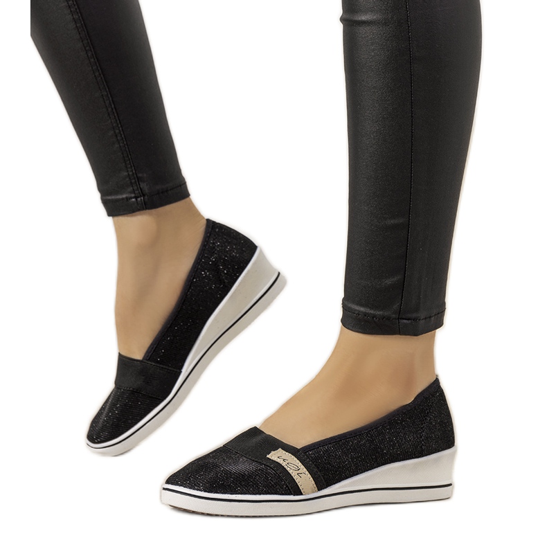 Sneakers nere con zeppa di Burris nero