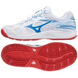 Mizuno Stealth Star Jr.X1GC210725 scarpe da pallamano bianco blu