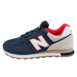 New Balance M Ml574Skb beige bianco rosso blu navy