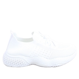 Yetto Scarpe sportive a calzino bianco bianca
