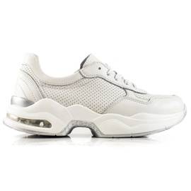 Goodin Sneakers in pelle traforata bianco