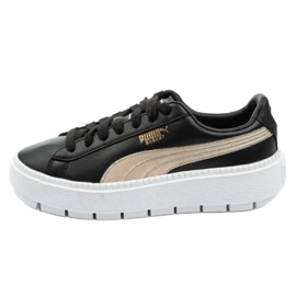 Puma Suede Platform Trace W 367728 01 nero d'oro