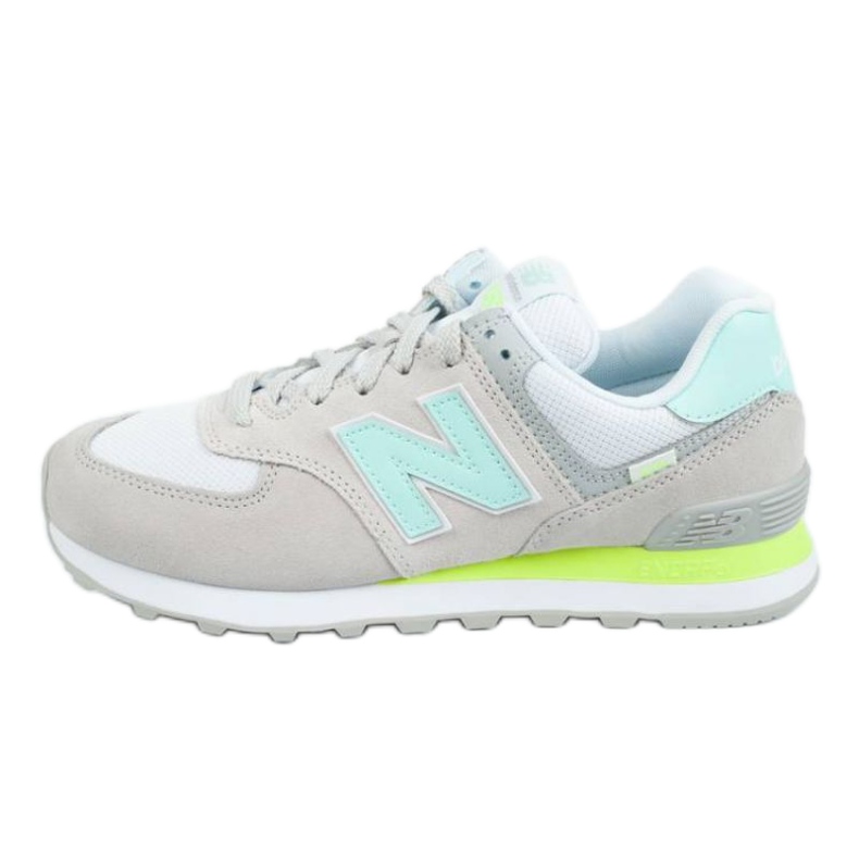 New Balance WL574SS2 bianca grigio verde