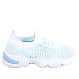 Calze blu Harris bianco