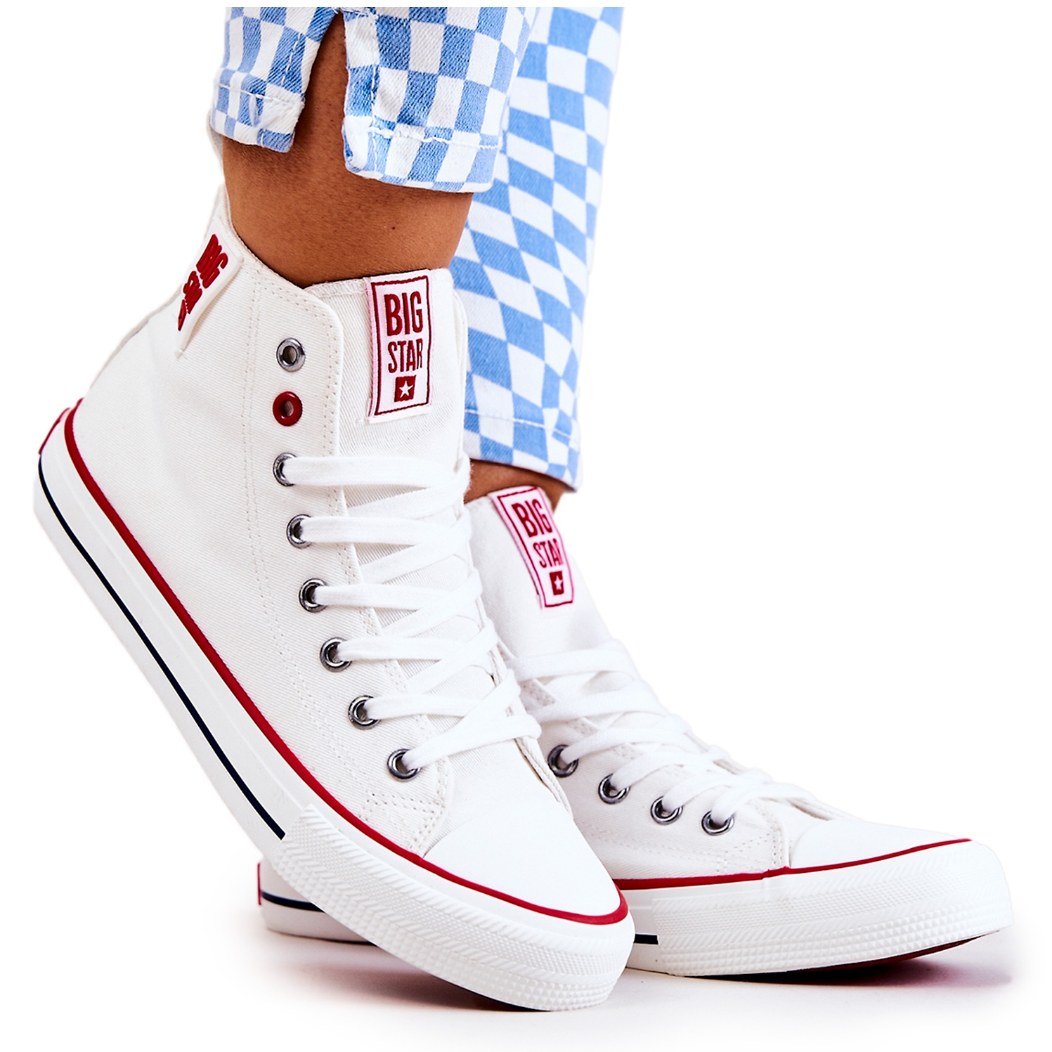 Sneakers alte JJ274127 Bianche bianco