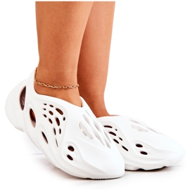 PS1 Scarpe sportive leggere in schiuma bianca sull'onda bianco