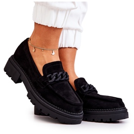 PL5 Mocassini in camoscio La.Fi Black Sapphira nero