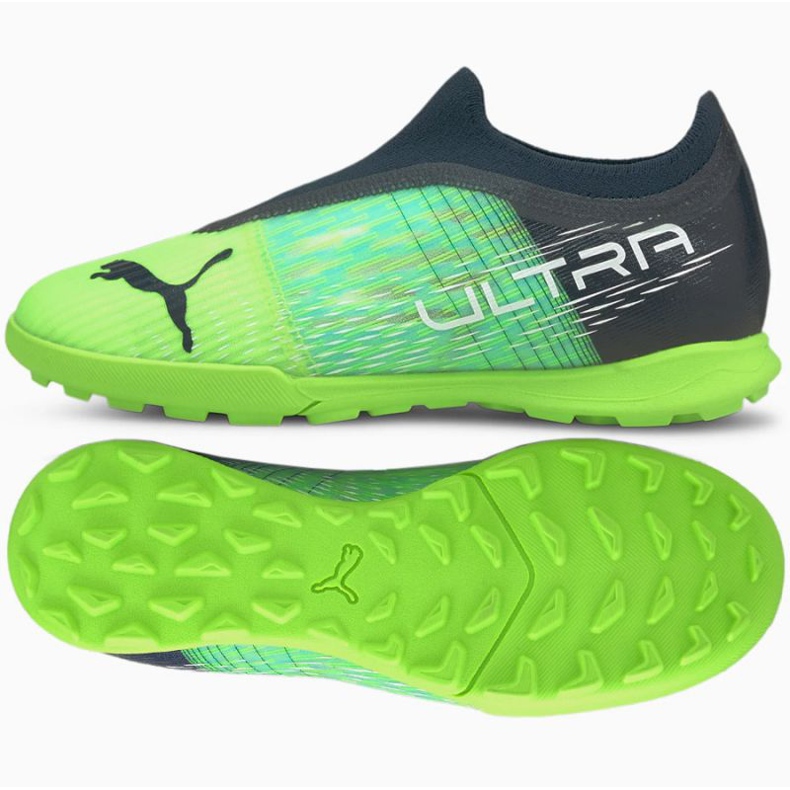 Scarpe da calcio Puma Ultra 3.3 Tt Jr 106531 03 grigio, verde verde