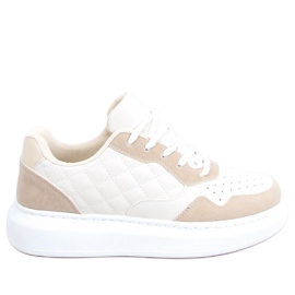 Sneakers trapuntate da donna Disa Beige