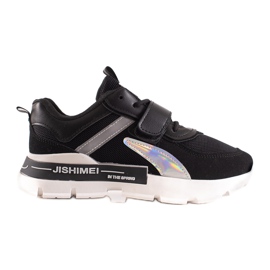 TRENDI Sneakers Sportive Con Velcro nero