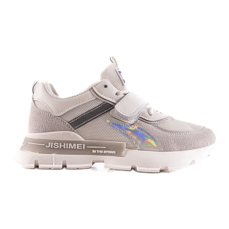 TRENDI Sneakers Sportive Con Velcro grigio