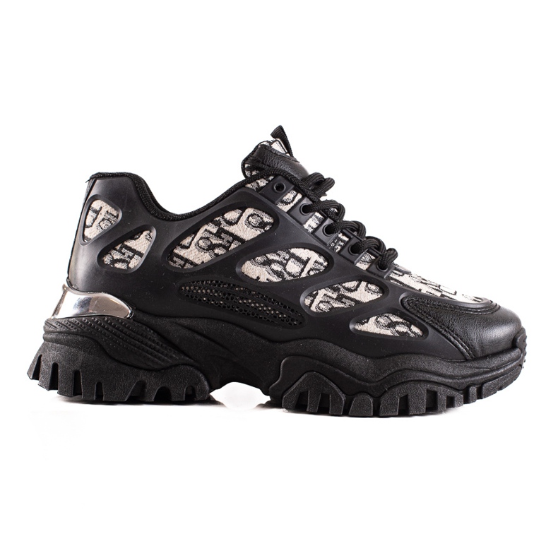 TRENDI Sneakers nere sulla piattaforma nero