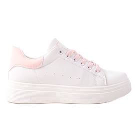 Ideal Shoes Sneakers bianche classiche bianco