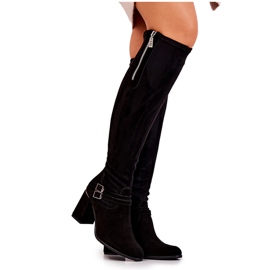 PA2 Stivali Arianne in camoscio nero