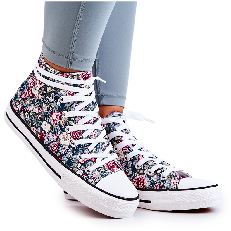 FS2 Sneakers Alte Con Fiori Di Nollie Verdi multicolore verde