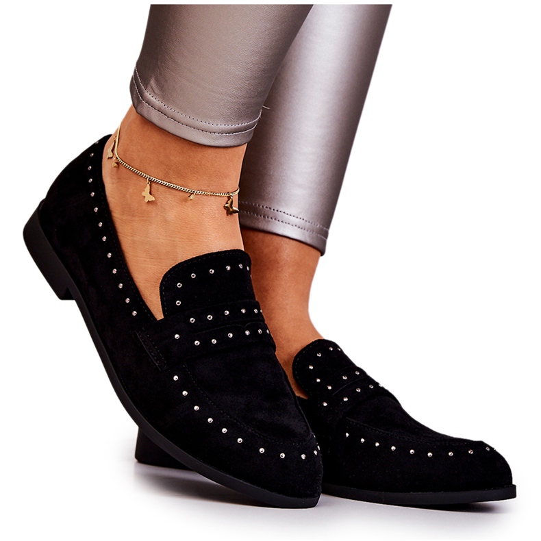 PL5 Mocassini In Pelle Scamosciata Con Jets La.Fi Black Maliyah nero