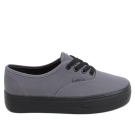 Sneakers con suola alta Donau DK.GRAY grigio