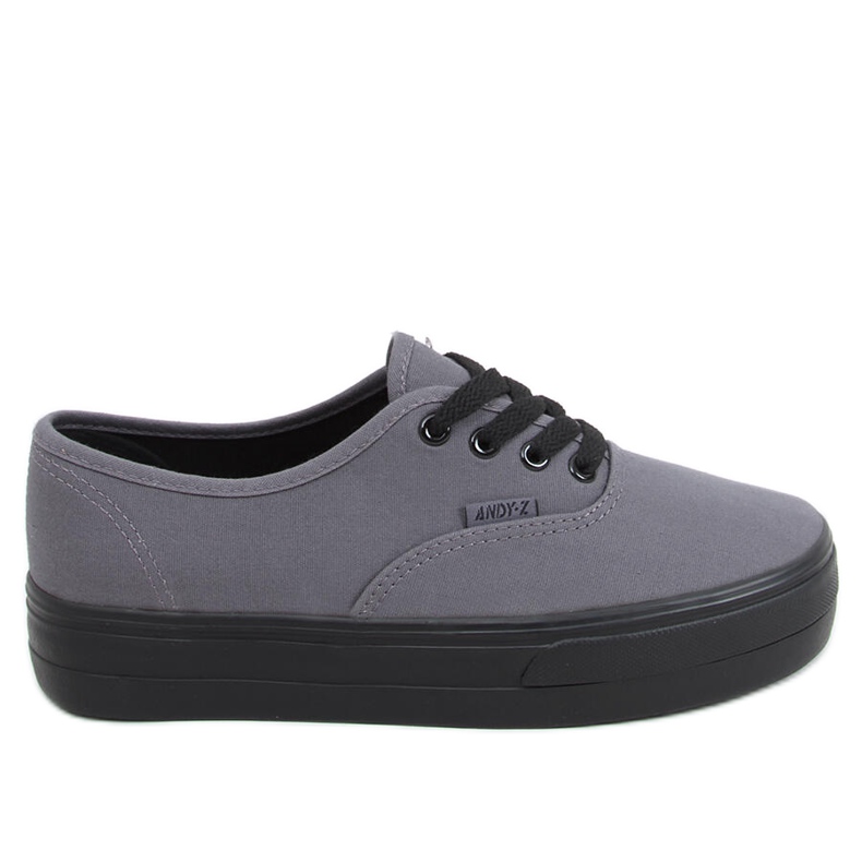 Sneakers con suola alta Donau DK.GRAY grigio