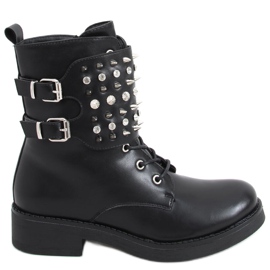 Stivali con borchie Ziku Black nero