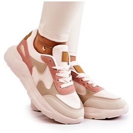 PS1 Scarpe sportive da donna Sneakers Beige-Rosa Bethell