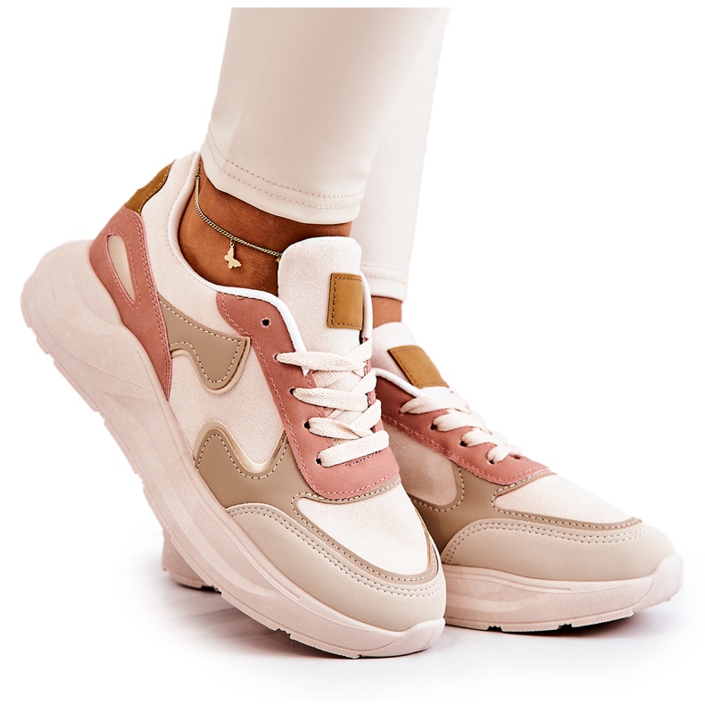 PS1 Scarpe sportive da donna Sneakers Beige-Rosa Bethell
