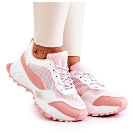 PS1 Scarpe Sportive Sneakers Rosa e Bianche Revenge bianco