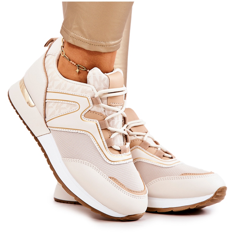 FS2 Scarpe Sportive Sulla Piattaforma Ginevra Beige