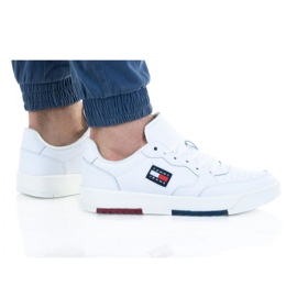 Scarpe Tommy Hilfiger Bascet Leather M EM0EM00899 bianco