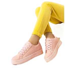 Sneakers rosa sulla piattaforma Leonor